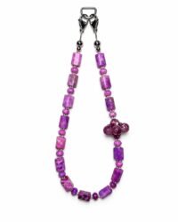 Color Brick Metal beaded bag charm by CUECHI